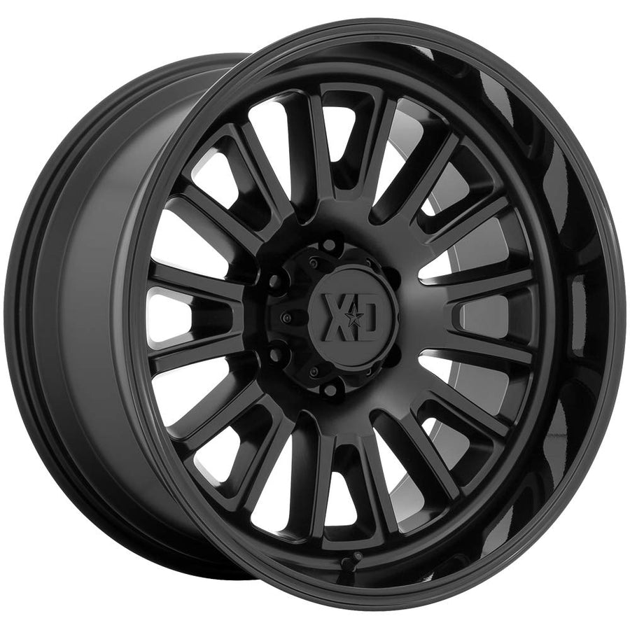 XD Wheels Xd864 Satin Black Rover with Gloss Black Lip Wheel Alloy Steel (22 x 12. inches /8 x 124 mm, -44 mm Offset)