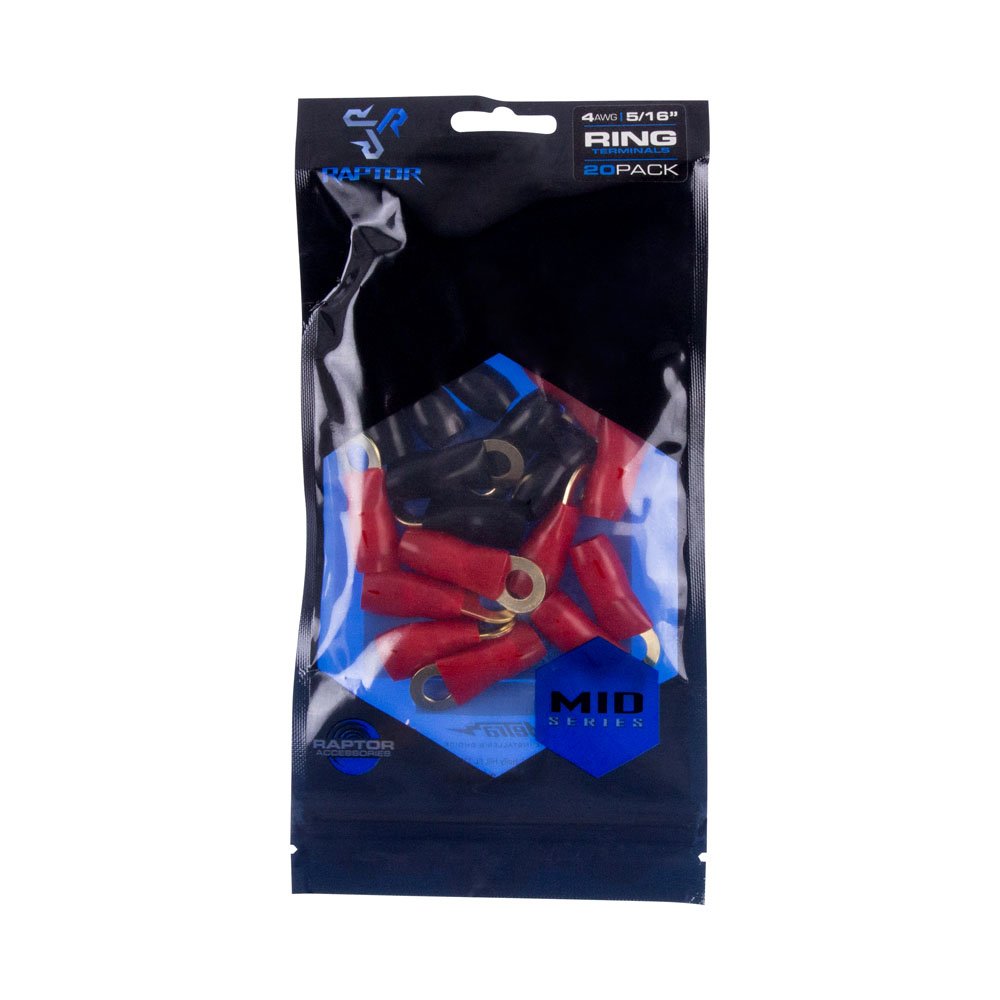 4 AWG Raptor R4516RT MID SERIES - Gold Ring Terminals