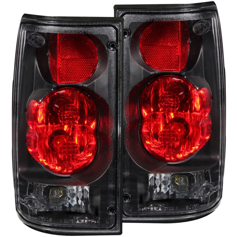 Black Euro Tail Light Set-Clear Lens ANZO USA 211132