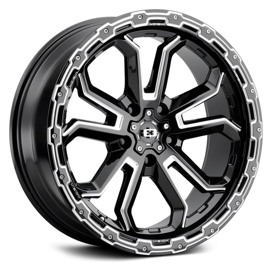 405 Vision Korupt 18x9 5x150 +12mm Black/Milled Wheel Rim 18" Inch