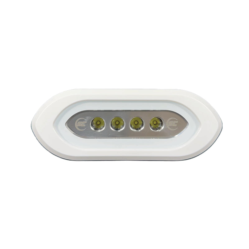LED Spreader Light - Shadow-Caster - Flush Mount - White Housing - Great White - 3000 Lumens