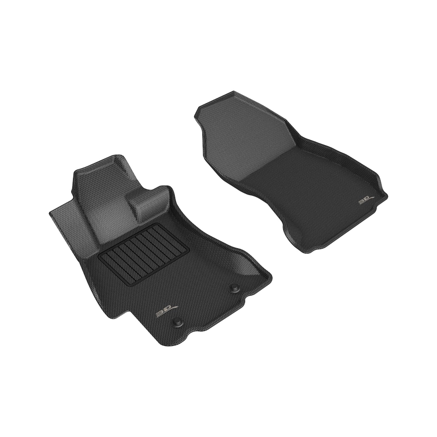 3D MAXpider Kagu Custom Fit Floor Mat (Black) Compatible with Subaru Impreza 2012-2016 / XV Crosstrek 2013-2017/ WRX 2015-2021/ WRX STI 2015-2021 - R1