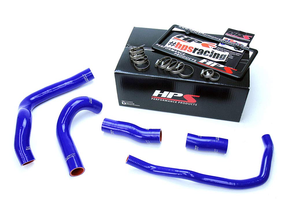 Blue HPS 57-1633-BLUE Silicone Radiator Hose Kit Coolant