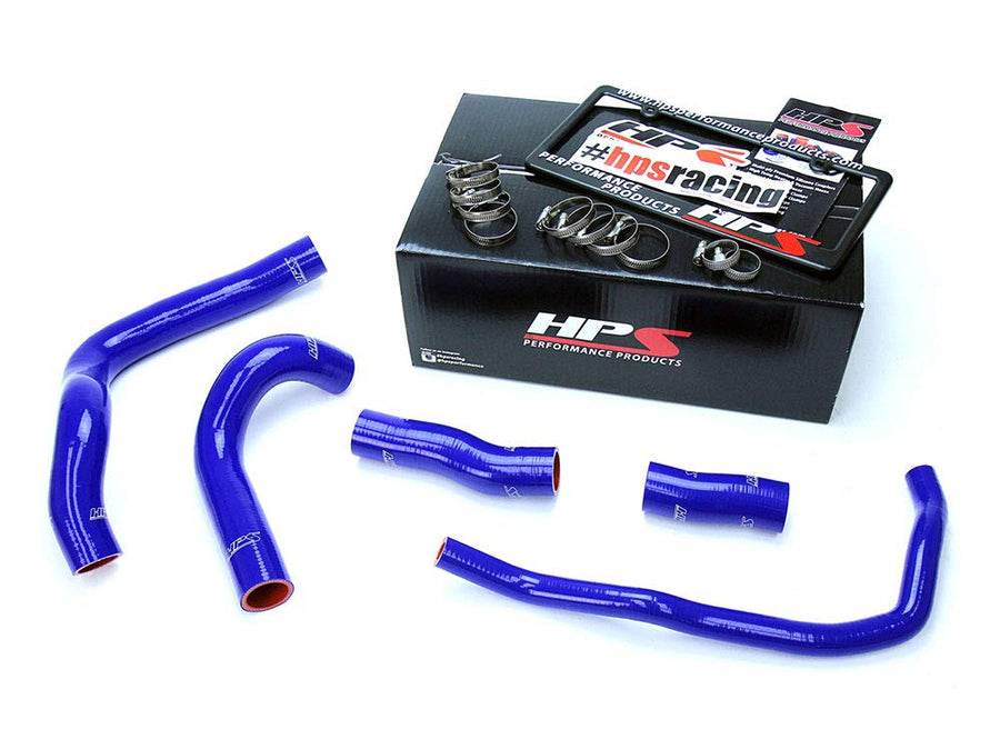 Blue HPS 57-1633-BLUE Silicone Radiator Hose Kit Coolant