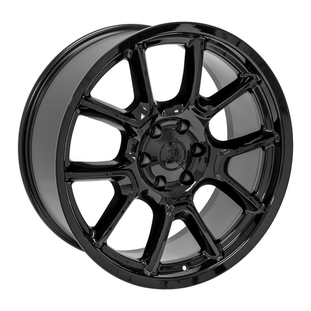 22 Inch OE Wheels DG21 Rim Fits Challenger 50th Anniversary Style 6x139.7 22x9.5 Gloss Black - Hollander 10369 (1)