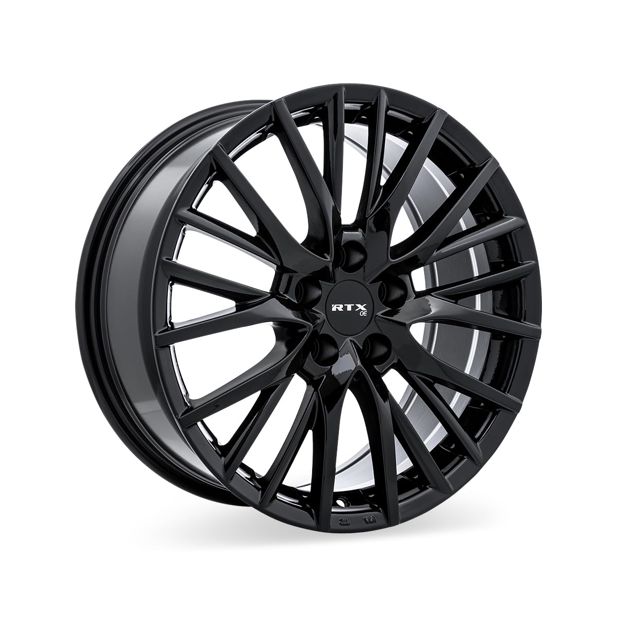 KYO RTX Custom Wheel - 18x8, 35 Offset, 5x114.3 Bolt Pattern, 60.1mm Hub - Gloss Black Rim