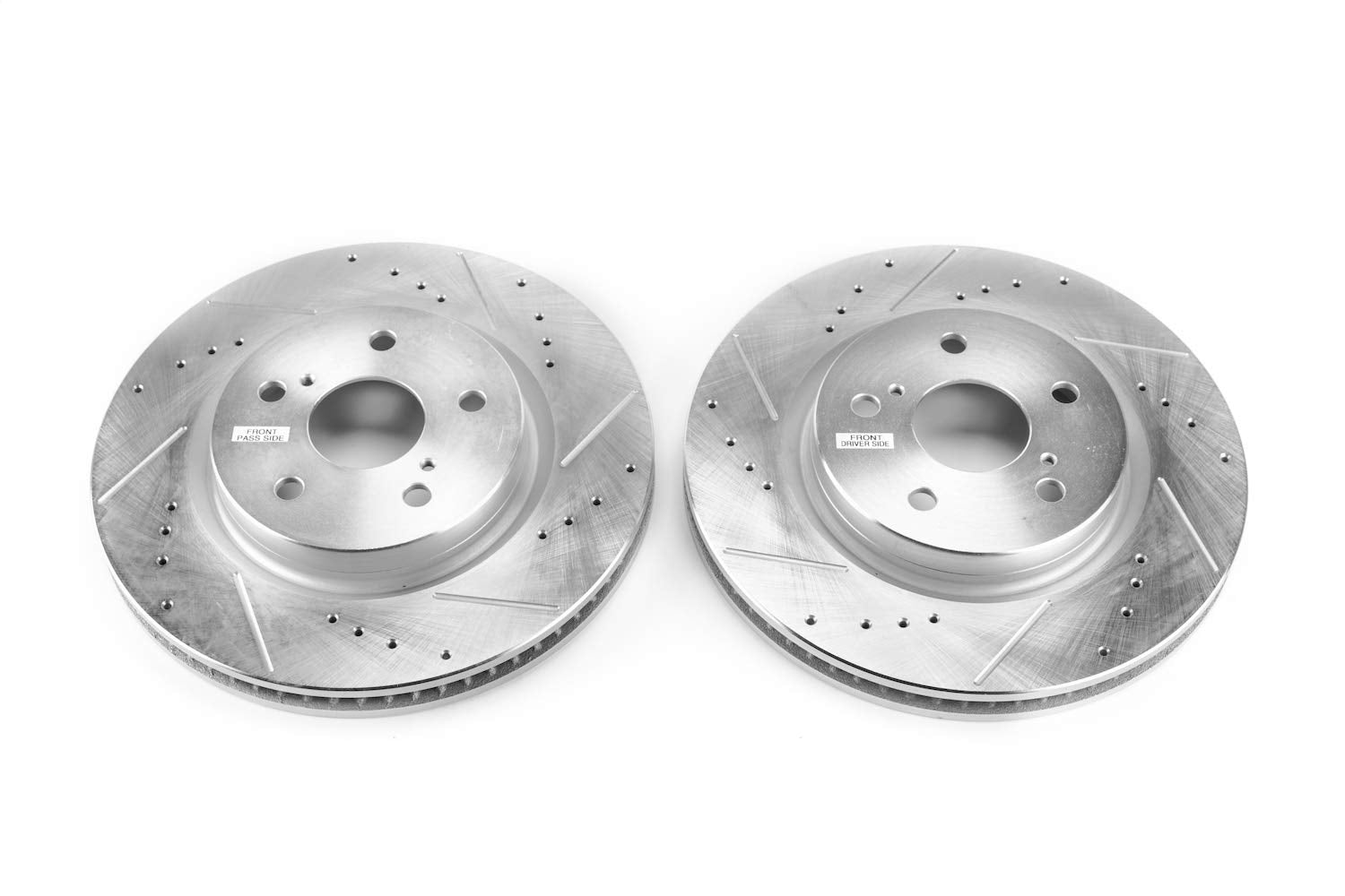 Power Stop Evolution Performance Drilled, Slotted & Plated Front Brake Rotor Pair JBR1763XPR