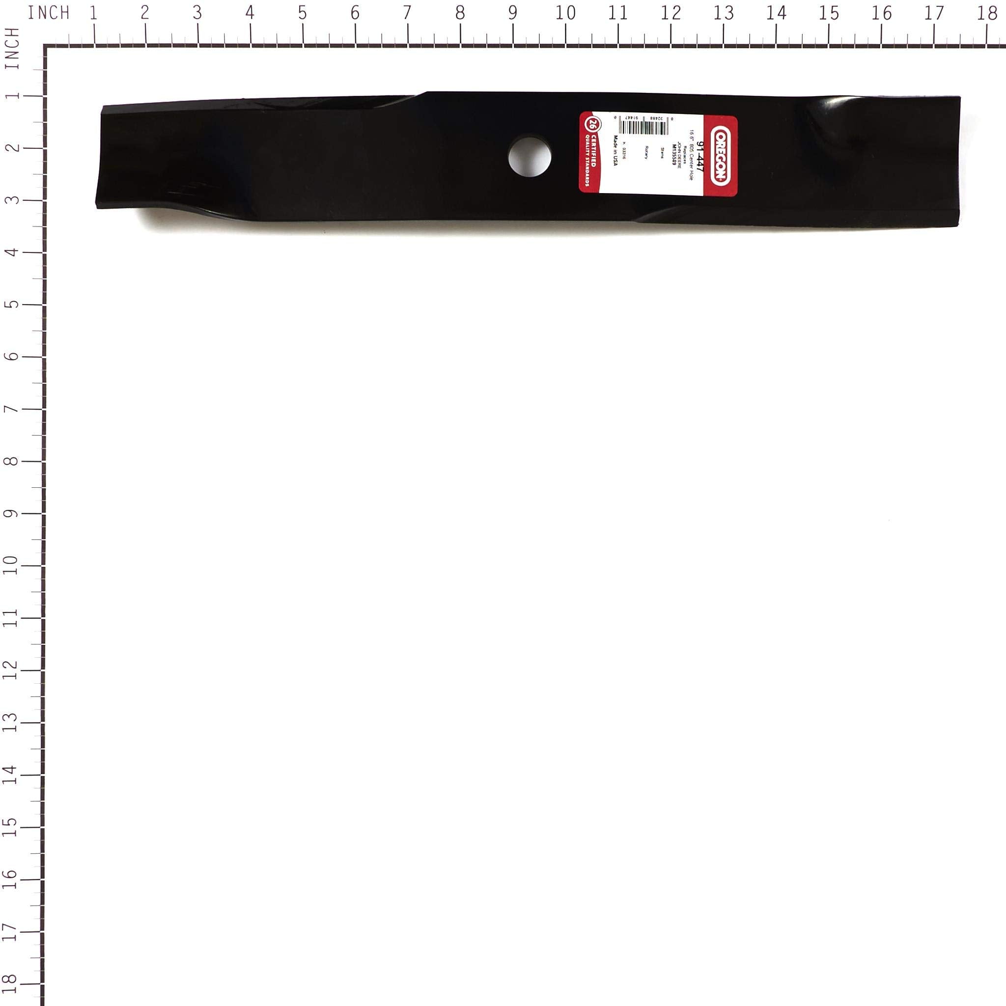 John Deere and Scotts Oregon 91-447 Replacement Lawn Mower Blade 16.20"