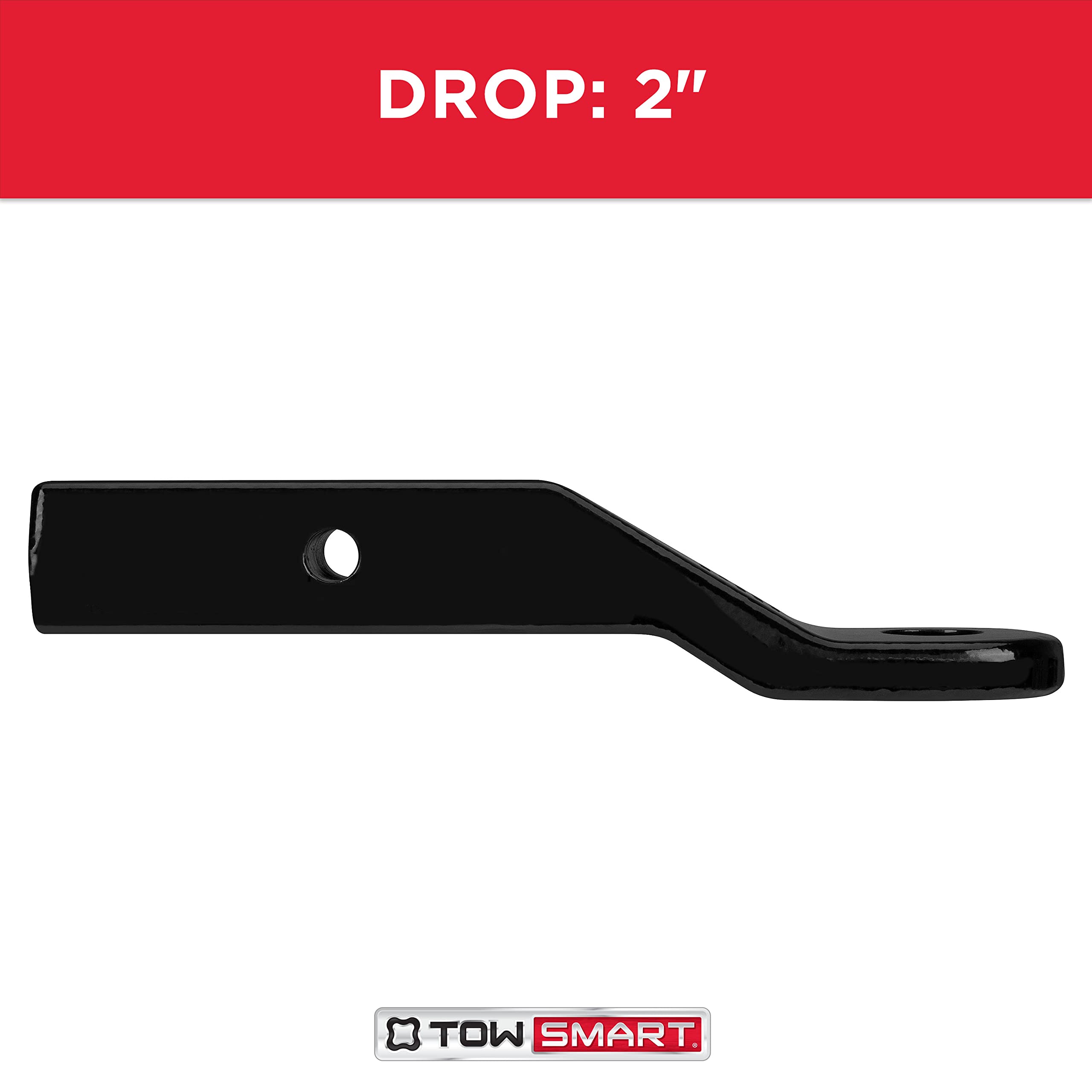 Class IV TOWSMART, 17,000 lb. 2 in. Drop x 1 in. Rise x 1-1/4 in. Shank Forged Steel Trailer Hitch Ball Mount