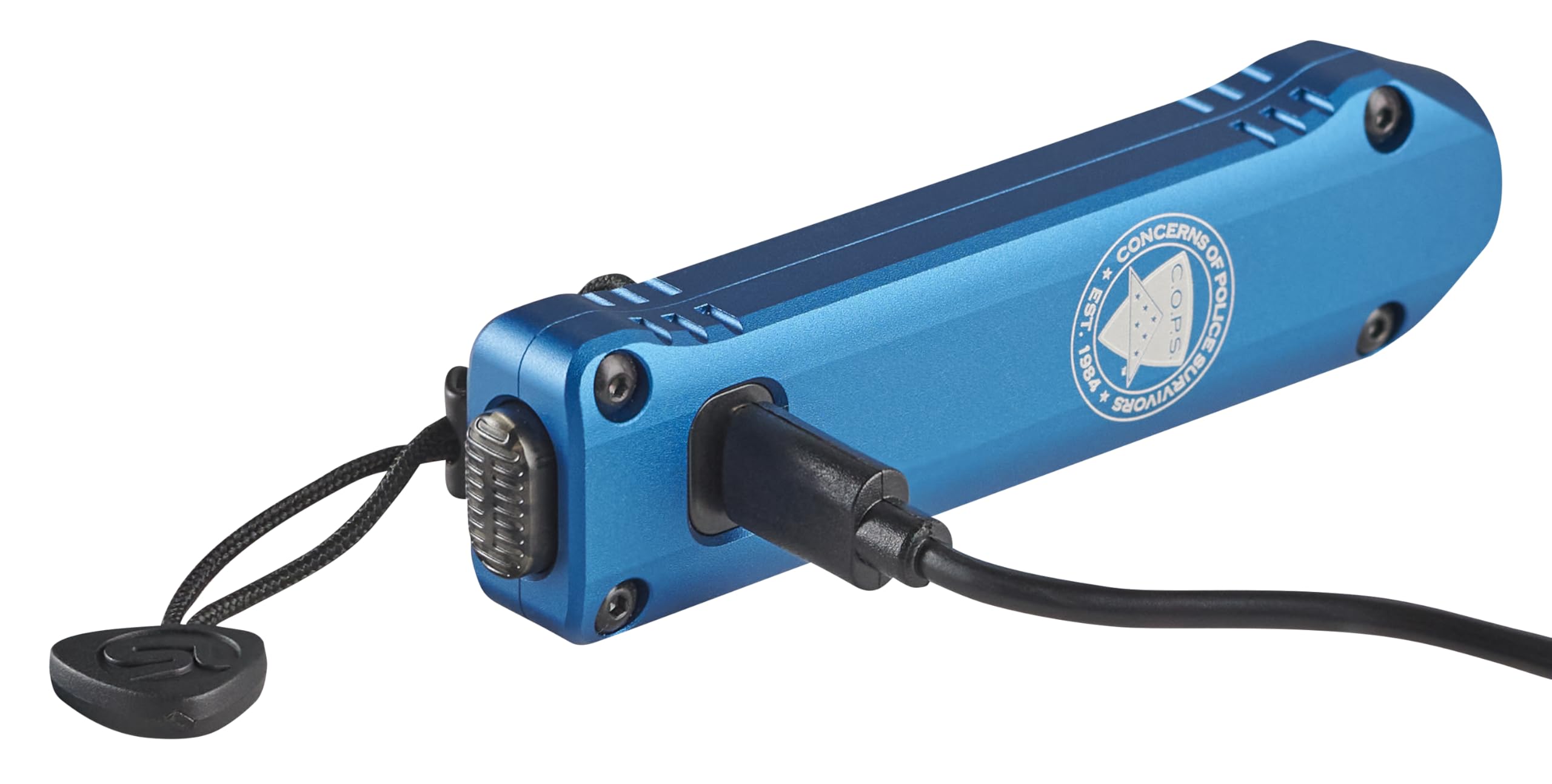 Wedge XT Streamlight 88825 500-Lumen 1,900-Candela Flat Everyday Carry Flashlight, Includes USB-Cable and Pocket Lanyard, Blue C.O.P.S. Edition