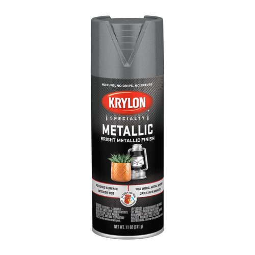 Krylon Special Purpose K01403 Metallic Paint, Dull Metallic, 11 ounce