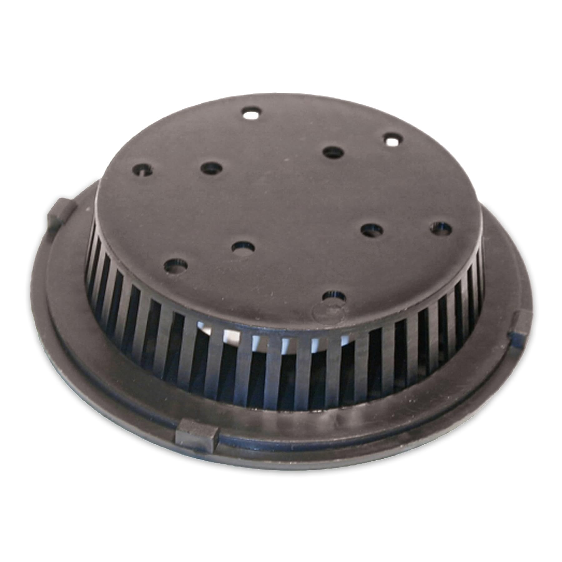 Baitwell Aerator Filter T-H Marine - Black Poly Bait Well Strainer Fits 1-1/2 Inch Thru-Hull to Protect Livewell Pumps from Grass Weeds and Debris