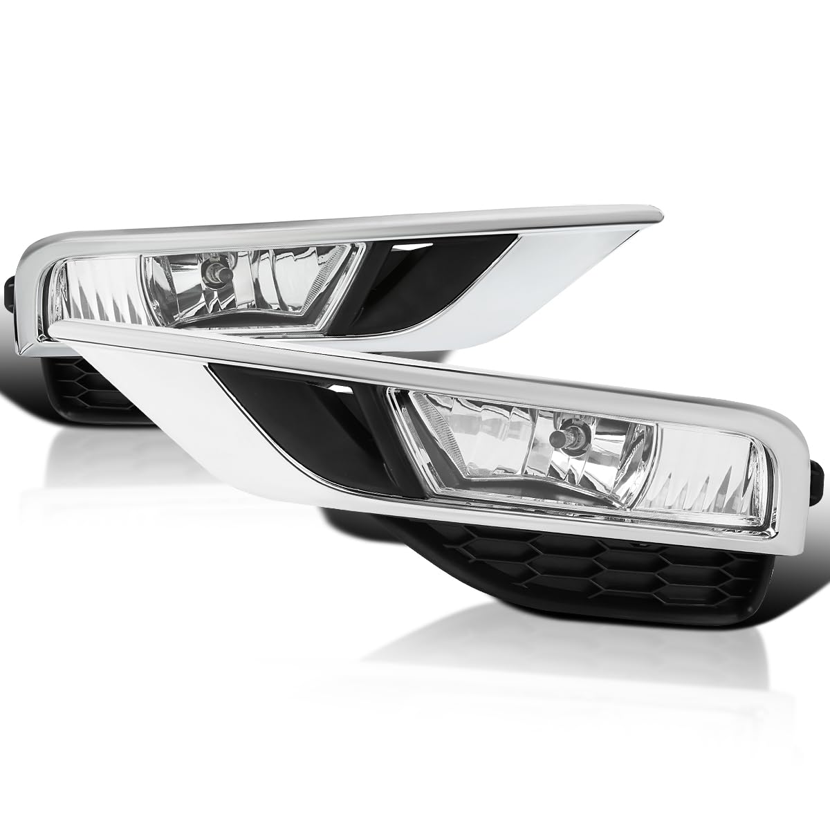 Fog Lights Spec-D Tuning + Switch Compatible with 2015-2016 Honda CR-V, L+R Pair Assembly