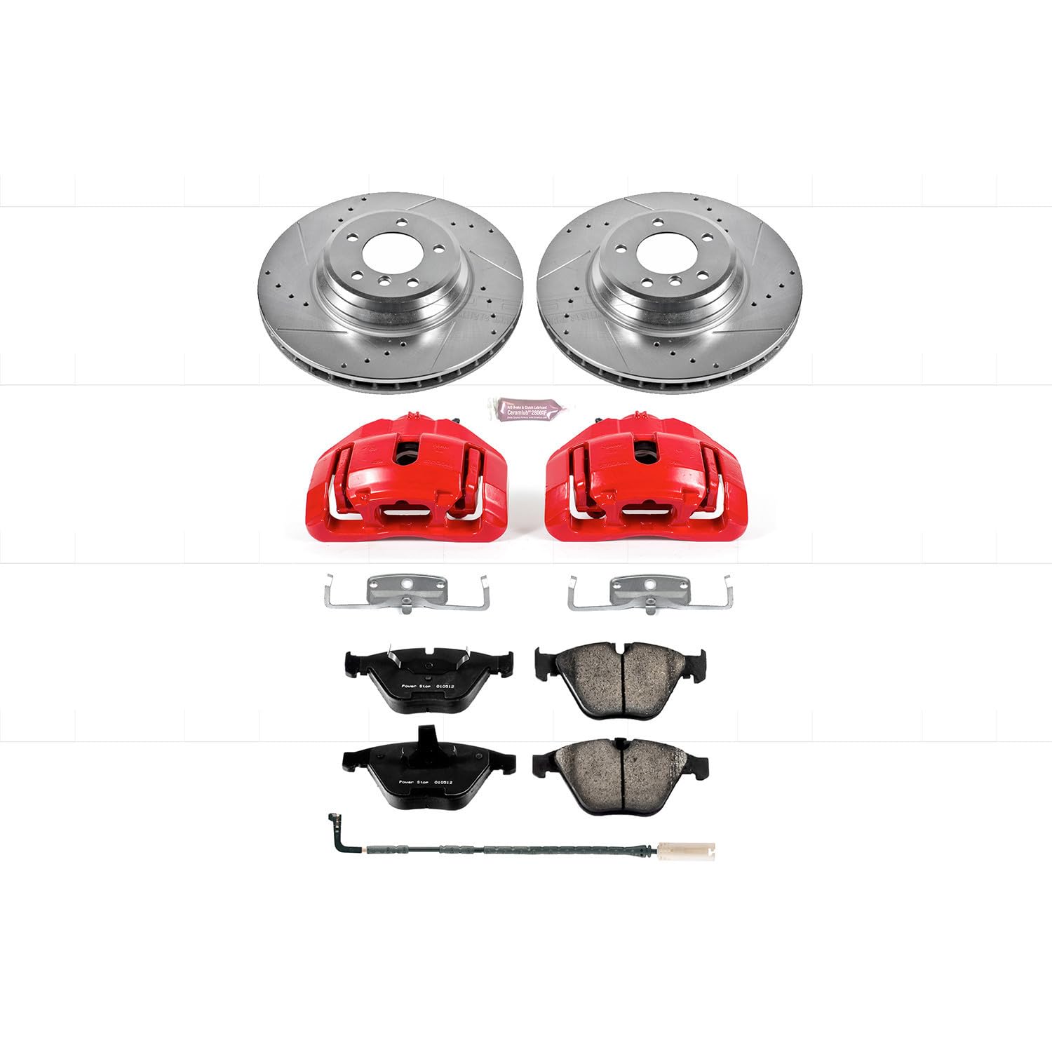 Power Stop Z23 KC3015 Evolution Sport Performance Brake Kit with Caliper For BMW 335i xDrive 2009-2010, BMW 335xi 2007-2008 [Model Specific]