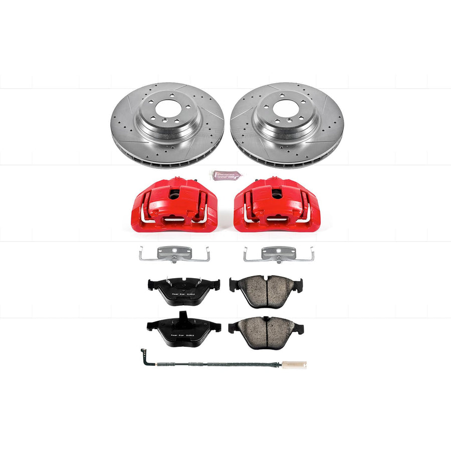 Power Stop Z23 KC3015 Evolution Sport Performance Brake Kit with Caliper For BMW 335i xDrive 2009-2010, BMW 335xi 2007-2008 [Model Specific]