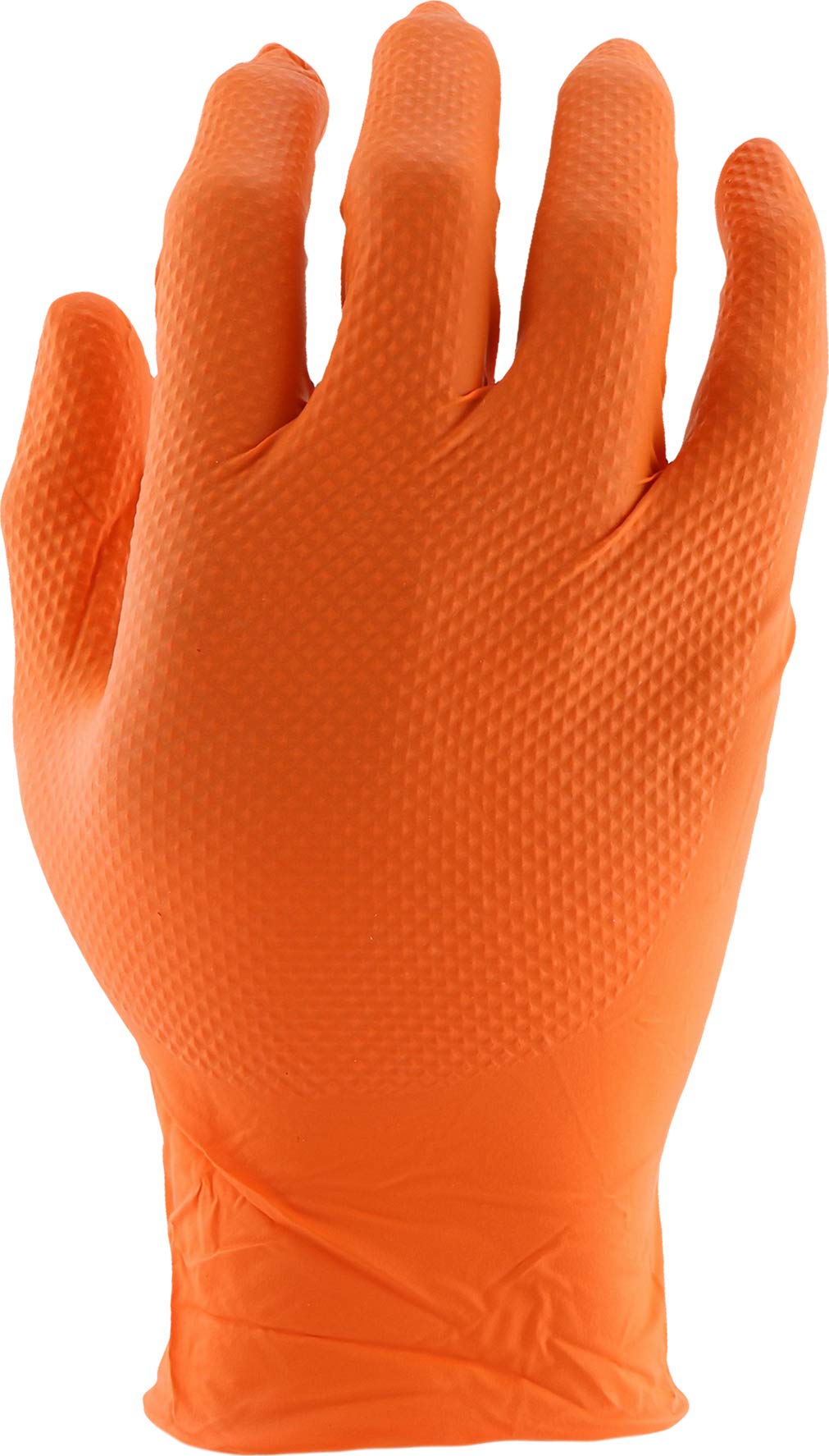 PosiGrip West Chester 2940 7 MIL Industrial Grade Nitrile Gloves – [Pack of 90] Orange, XX-Large, Powder-Free Gloves with Diamond Embossed Textured Palm