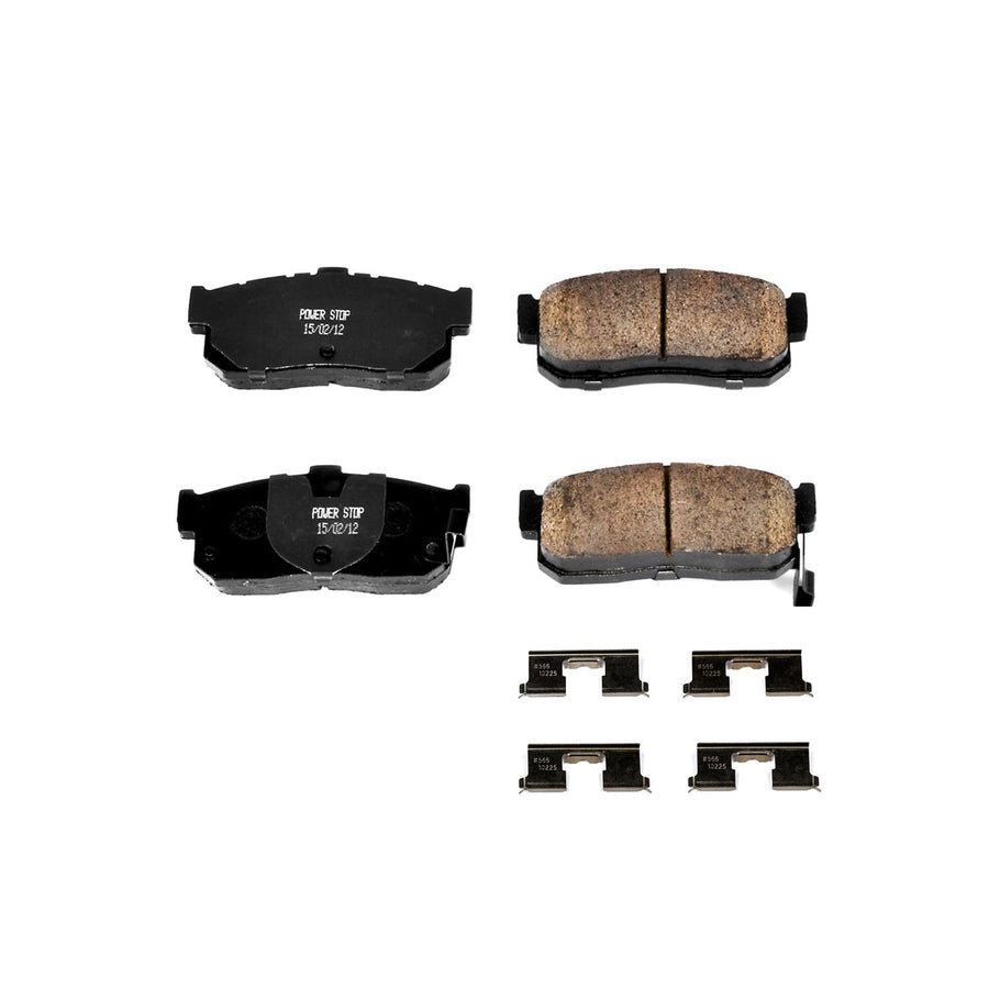 Power Stop Front Brake Kit For G20 Infiniti 1991-96 |G20 1999-01 |I30 1996-00 |Nissan Altima 1993-01 |Maxima 1991-01 |Nissan Sentra 2000-01 - Ceramic Brake Pads With Installation Hardware, 17-540