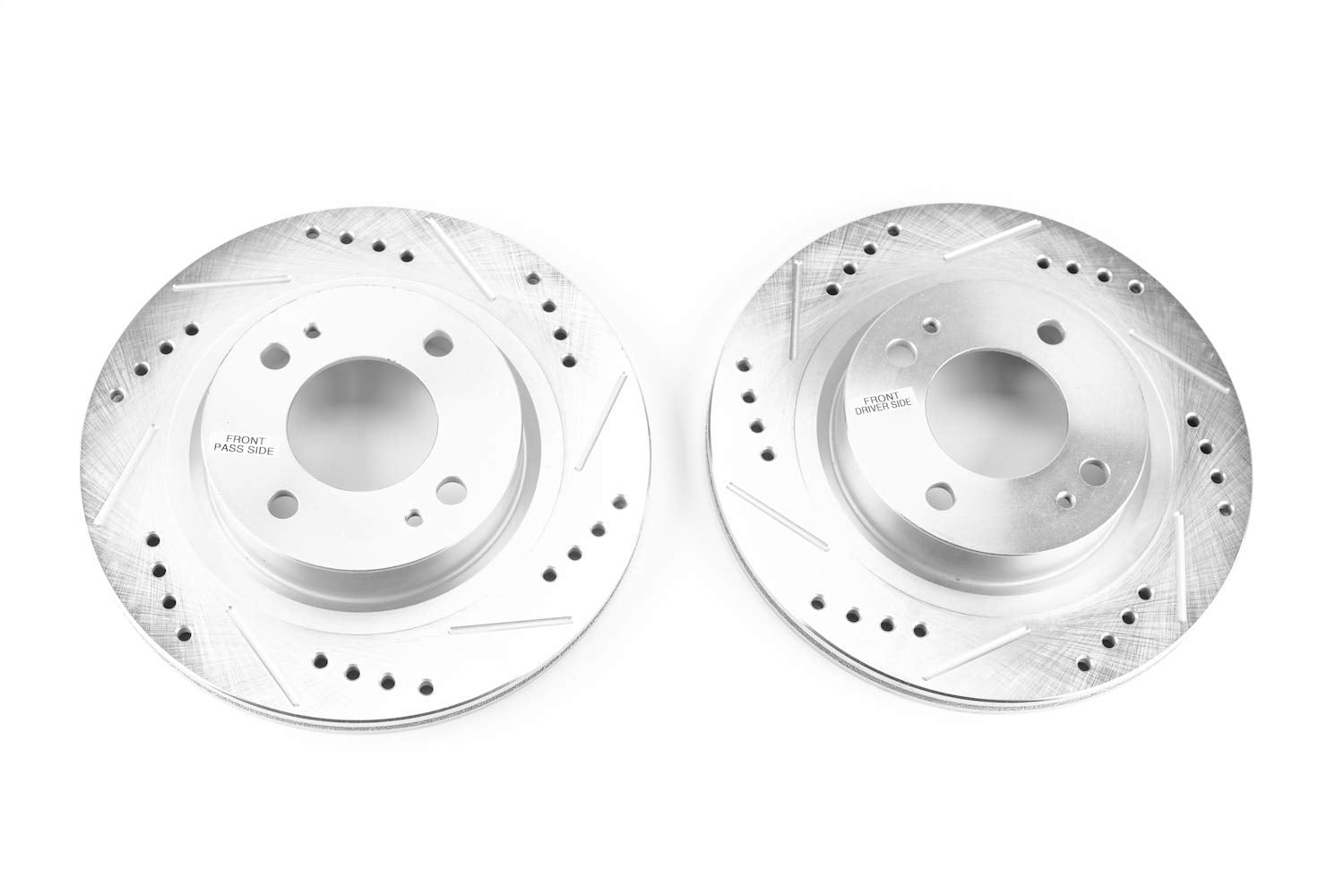 Power Stop JBR1762XPR Front Brake Rotor Pair Drilled and Slotted For Mitsubishi Mirage 2017-2020, Mitsubishi Mirage G4 2017-2020 [Model Specific]