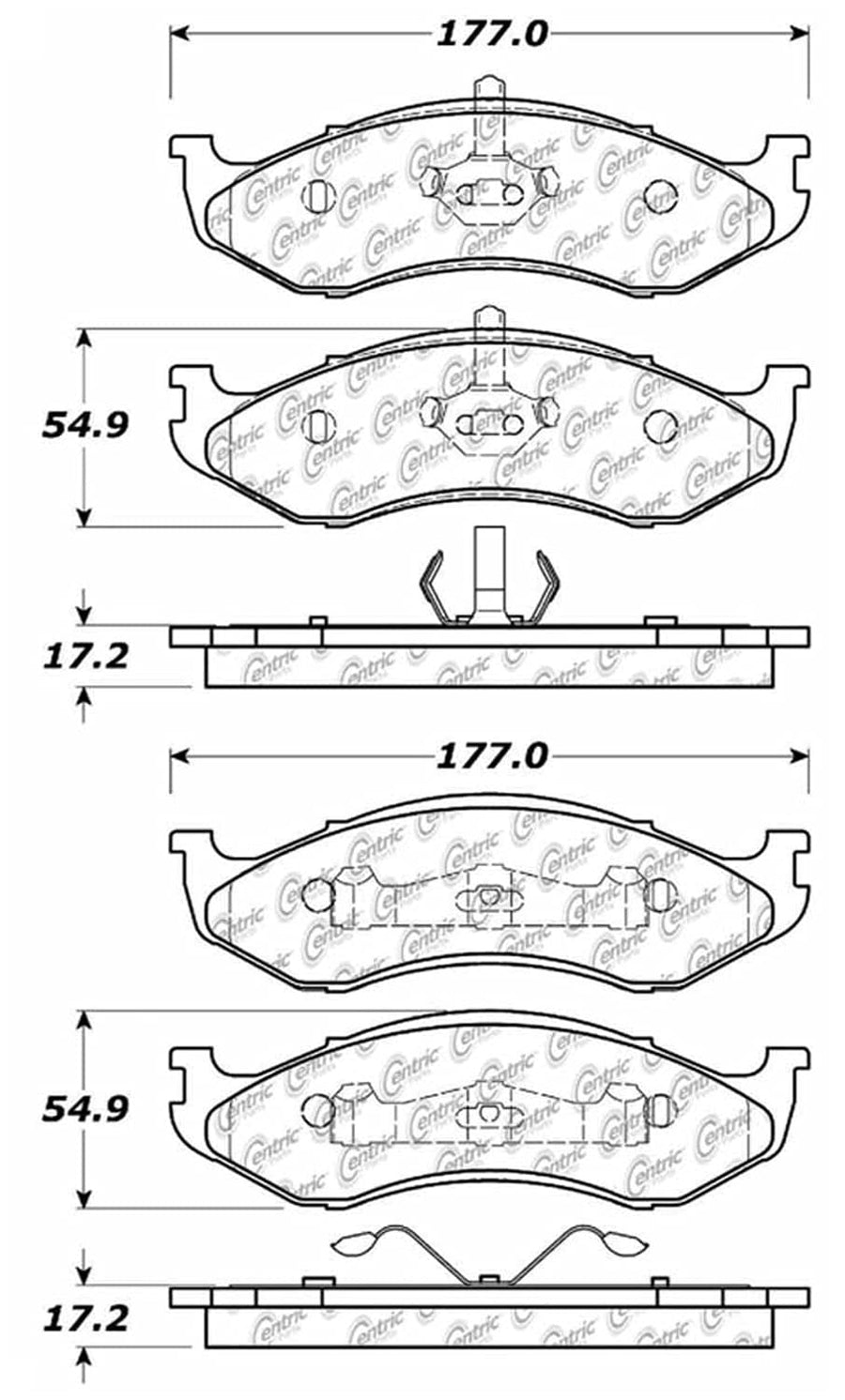 StopTech Truck & SUV Pad 319.04770