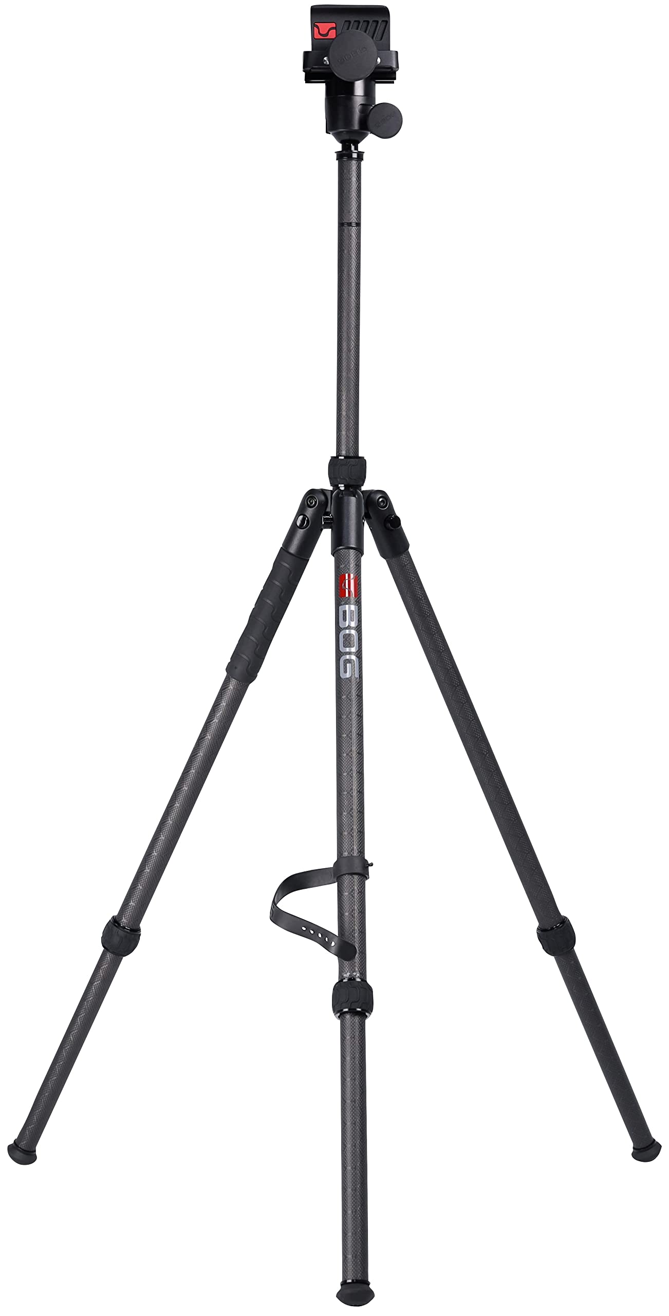 DeathGrip BOG Sherpa Carbon Fiber Tripod with Heavy Duty Construction, 360 Degree Ball Head, Quick-Release Arca-Swiss Mount System, and Optics Plate for Hunting, Shooting, Glassing, and Outdoors