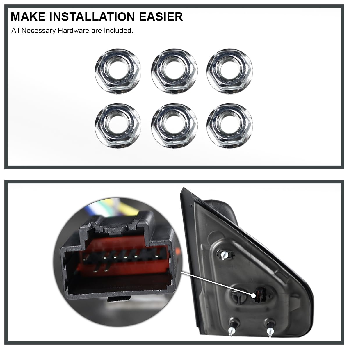Power Heated Towing Mirrors Spec-D Tuning [2015 Look] w/LED Signal Compatible with 2007-2014 Ford F150 Pickup Left + Right
