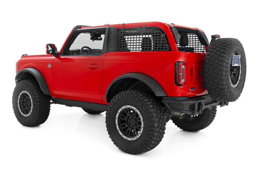 Rough Country Molle Mounting System Side Window for Ford Bronco (2021-2025) 2-Door - Durable Steel Panel for Secure Gear Storage, Easy to Install