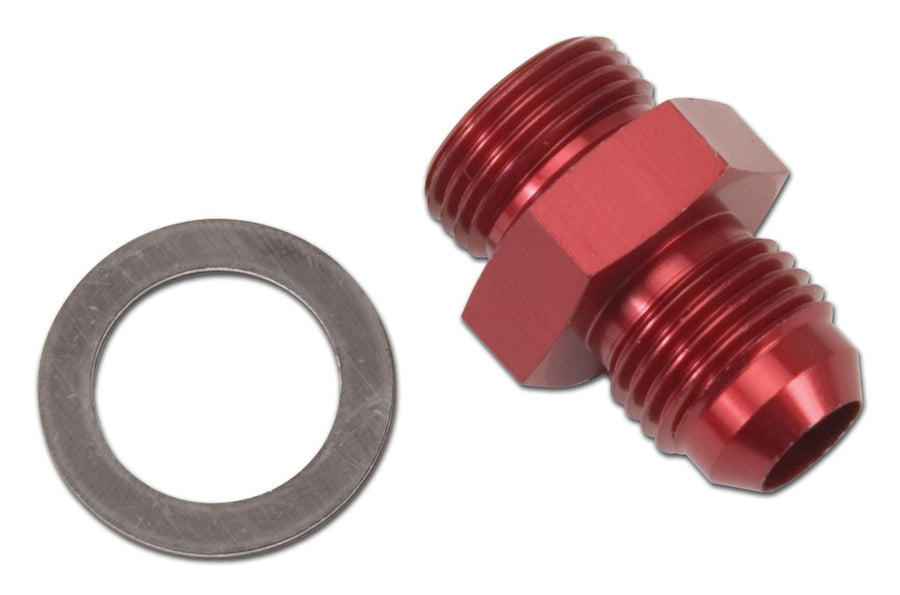 Blue Anodized Aluminum Edelbrock Carburetor Inlet Fitting 8087, Red