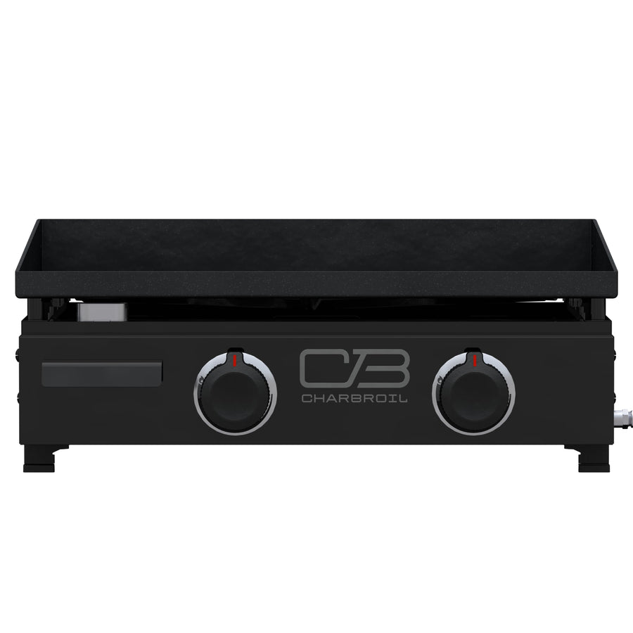 22" Charbroil Performance Series Portable Tabletop 2 Burner Propane Gas Griddle, Black - 463614224