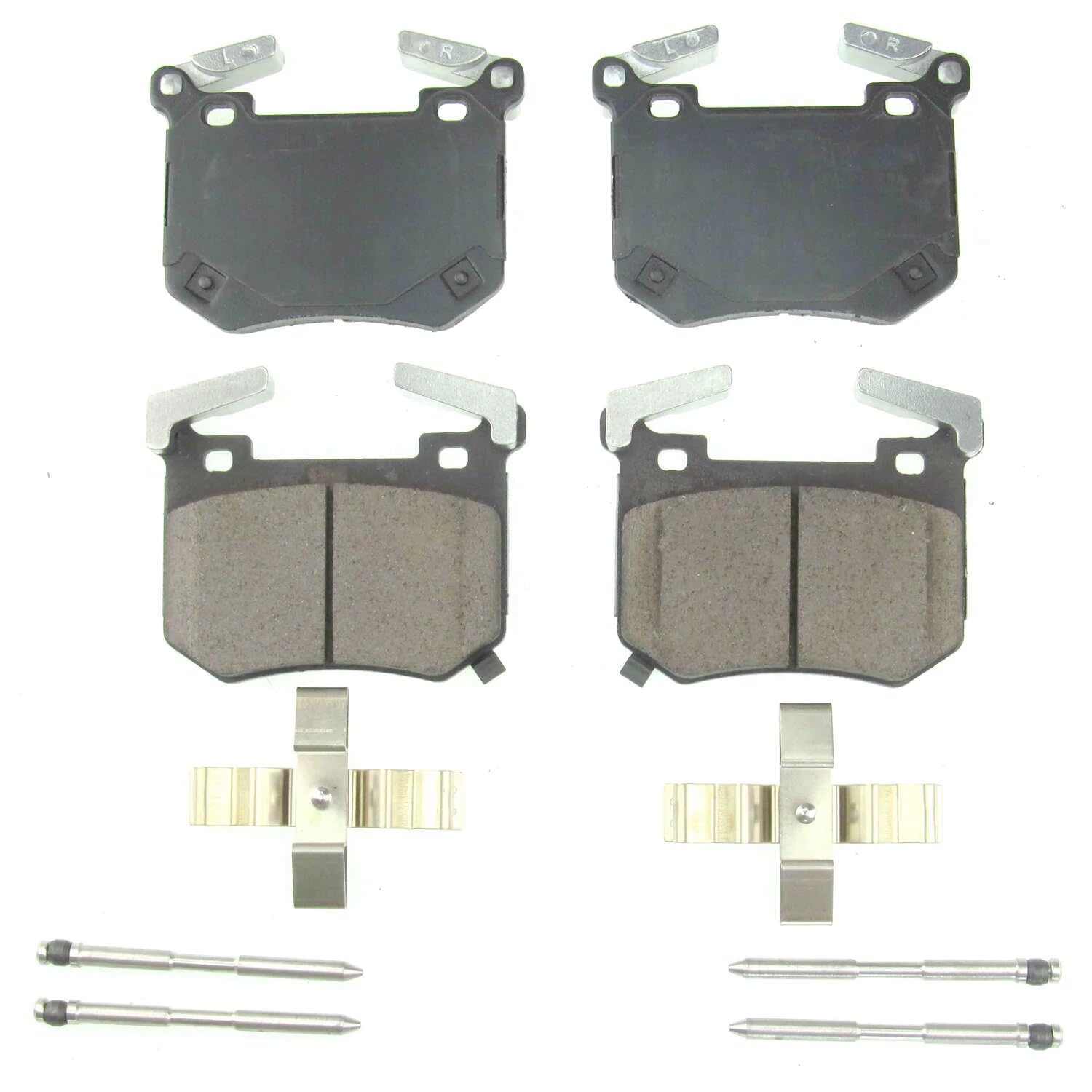 Rear Brake Kit Power Stop For Genesis G70 2019-25 | Kia Stinger 2018-23 - Ceramic Brake Pads With Installation Hardware, 17-2144