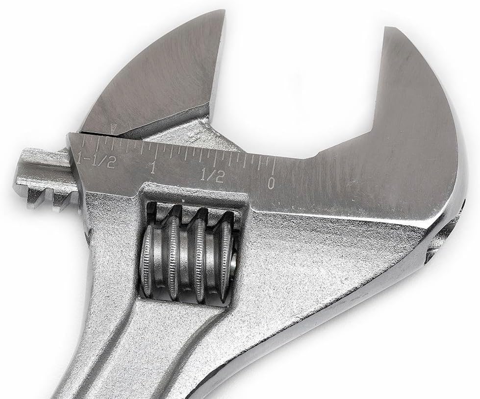 Crescent Wrench Set Adjustable - Home Improvement, Repair & Garage Hand Tools - Carded - 2 Piece Wrenches Set - 8" & 12" - AC2812VS