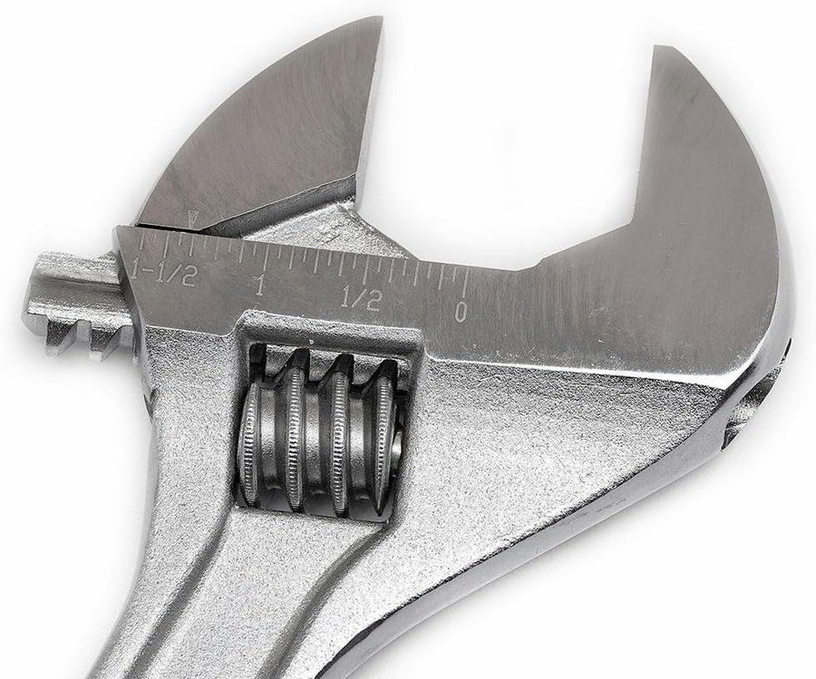 Crescent Wrench Set Adjustable - Home Improvement, Repair & Garage Hand Tools - Carded - 2 Piece Wrenches Set - 8" & 12" - AC2812VS