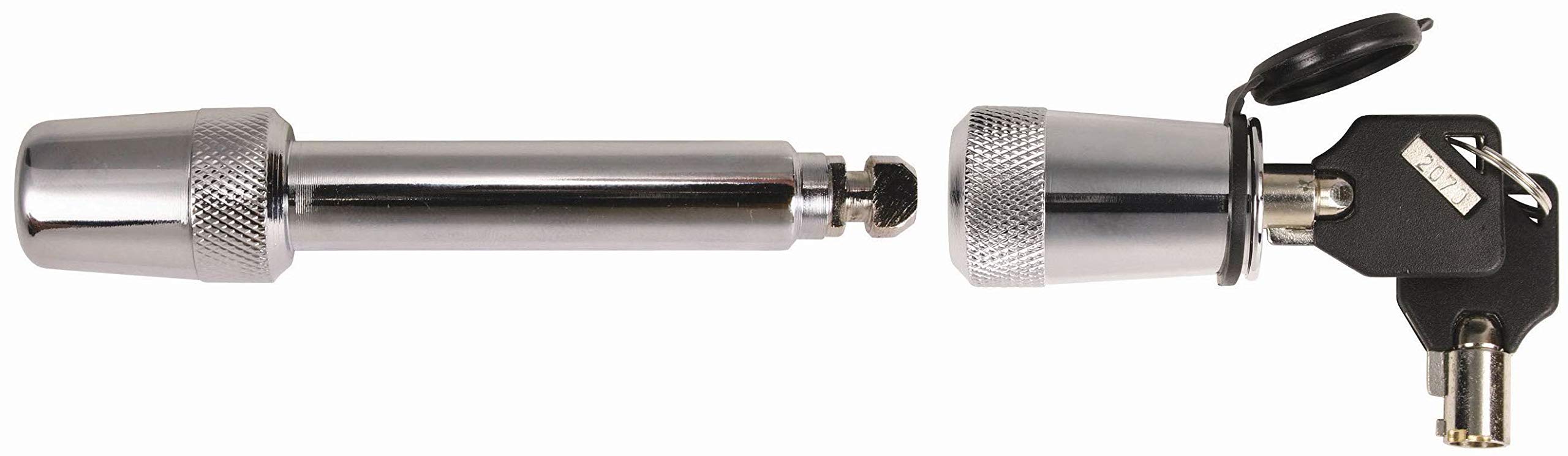 5/8" Dia. Trimax X 2-3/4" Span Key Receiver Lock T3, Clam Packaging, Silver