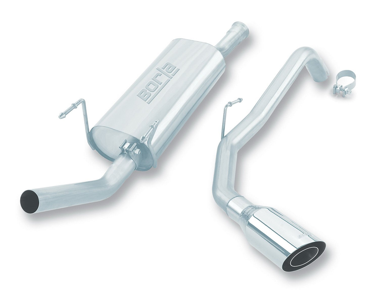 Cat-Back BORLA System for '00-'06 Toyota Tundra 4.7L V8 AT/MT 2/ 4WD 2/4 Door Reg. Cab 8' 2" Bed 128.3" WB/Access (Ext.) Cab Short 6' 3" Bed 128.3" WB/Double (Crew) Cab (6' 3") Bed 140.6" WB