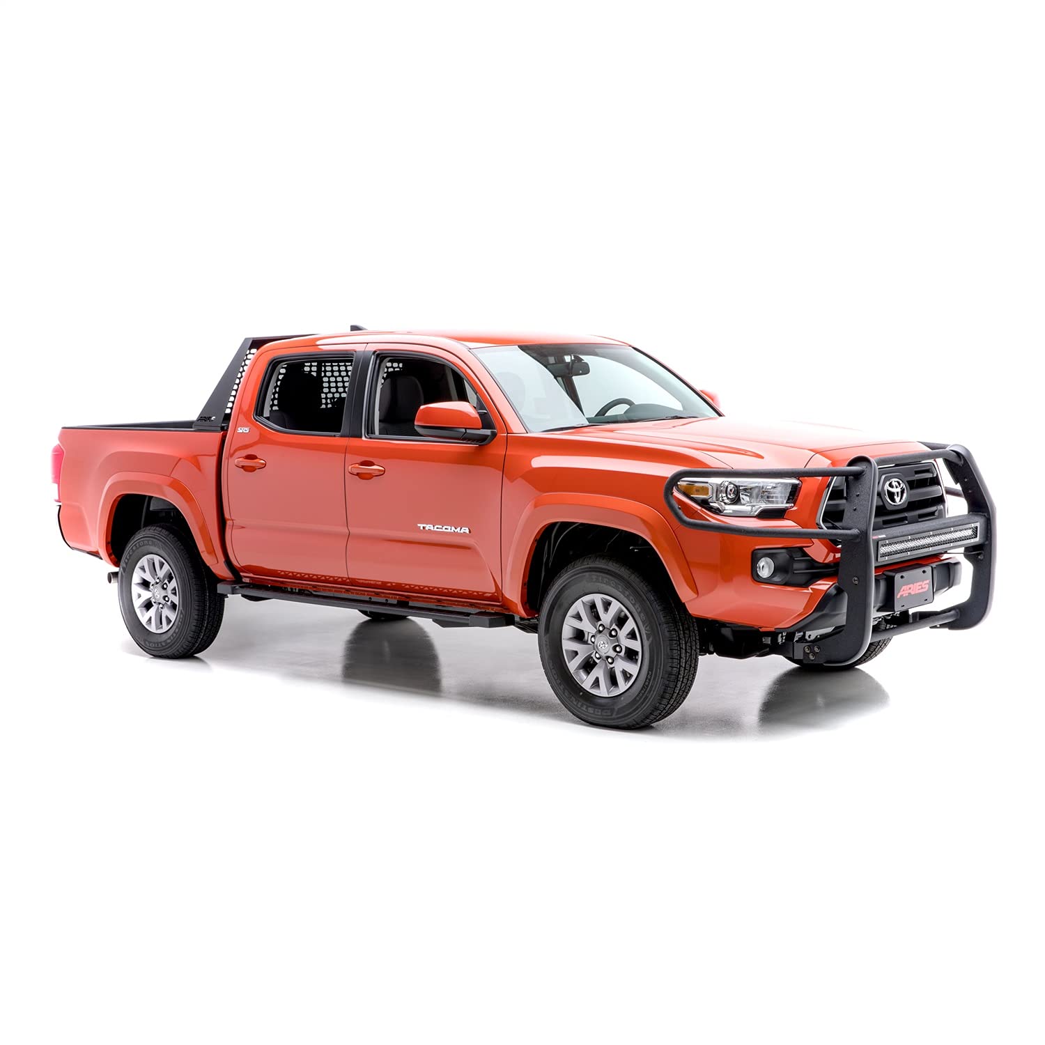 Toyota Tacoma ARIES 2074151 Black Steel Rocker Step Guard Running Boards, Select