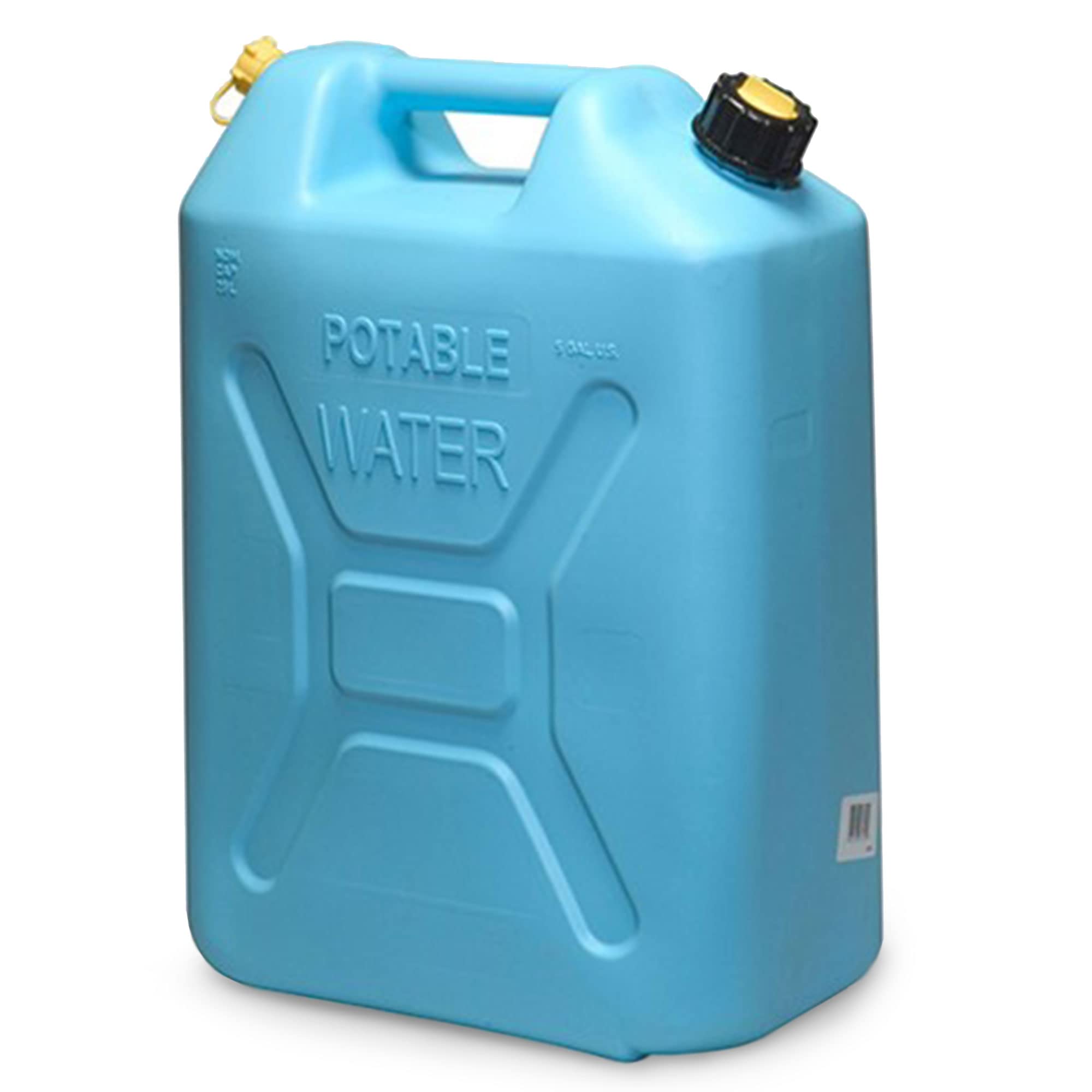Scepter Water Can with Spout Easy-Pour for Camping/Emergency/Off-Road, 5 Gallon, Blue