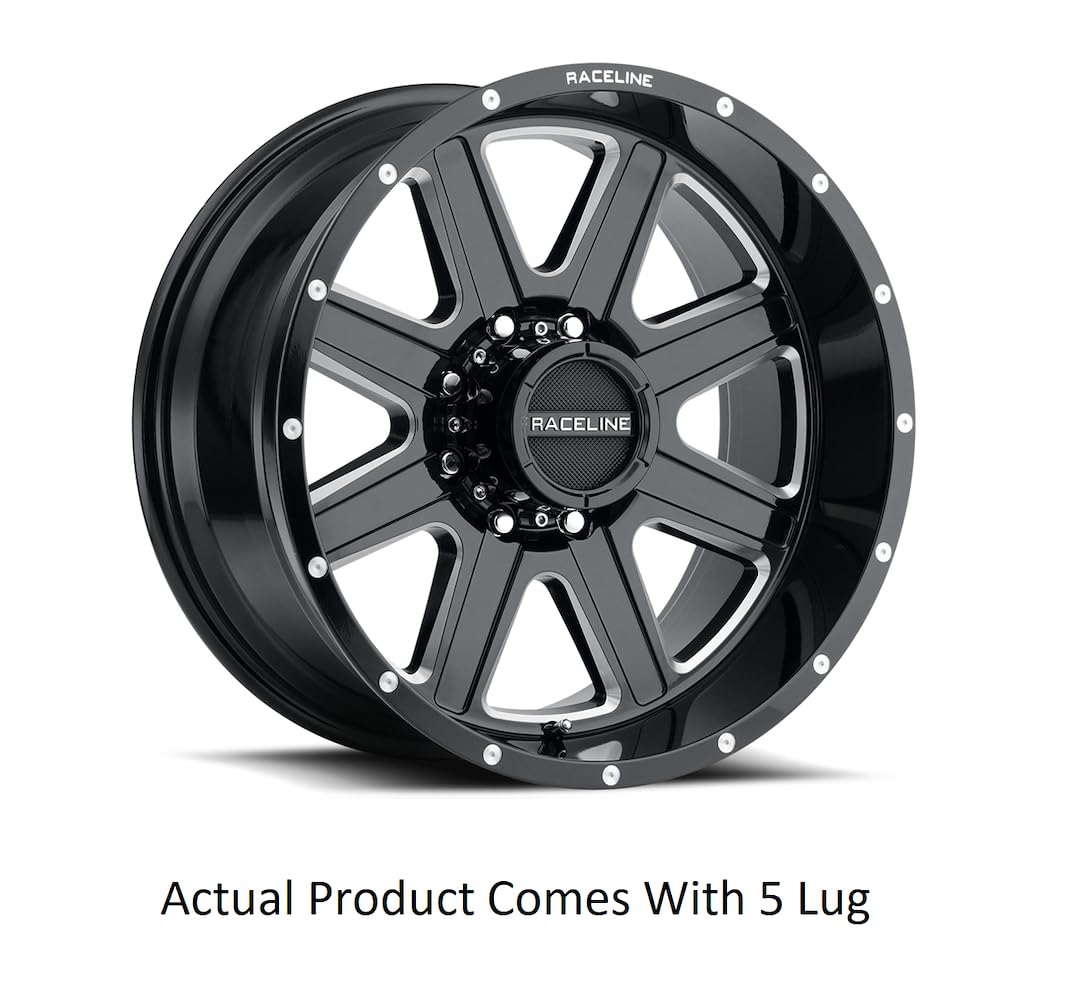 Hostage Raceline Wheels 940 Gloss Black Milled Wheel (16 x 8. inches /5 x 114 mm, 0 mm Offset)