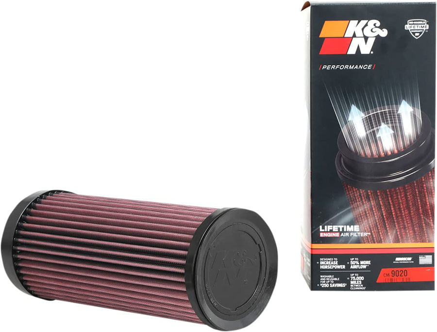 High-Flow K&N Original Lifetime Engine Air Filter: High Performance, Premium, Washable, Replacement Filter: See product description for complete list of compatible vehicles, CM-9020