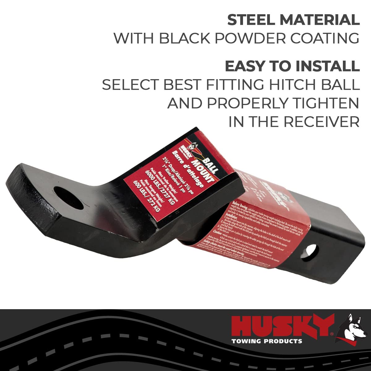 9 X 1 X 2-1/4 Class III Ball Mount HUSKY TOWING 31360