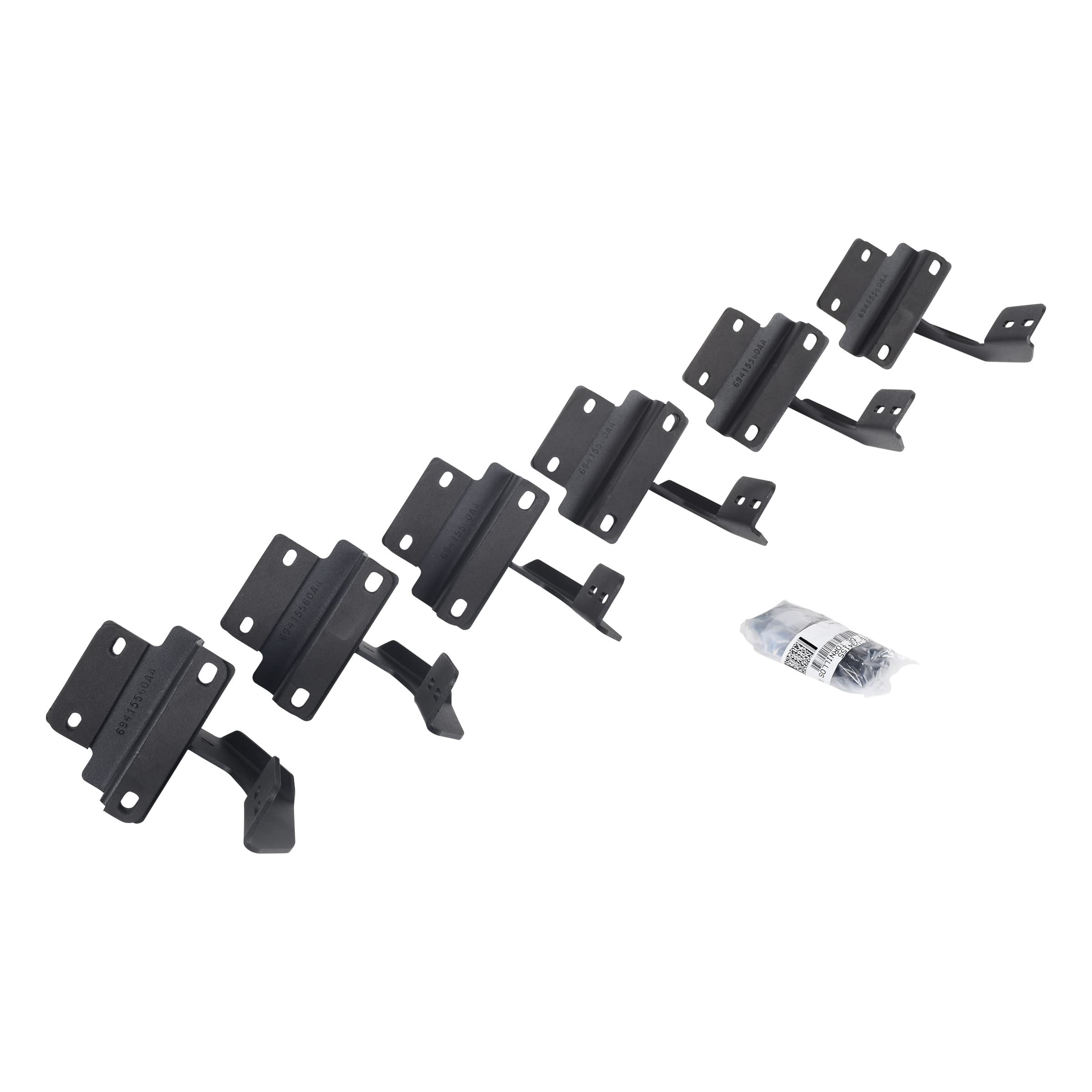 Go Rhino V-Series V3 / RB10 Slim / RB20 Slim / RB30 Slim / RB30 Mounting Board Brackets | Mild Steel, Textured Black | 6941556 | Fits 2015-2024 Ford F-150, F-250, F-350 (See Description)