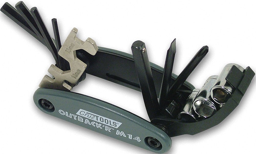 CruzTOOLS OM14 Multi-Tool Folding Metric for Moto, ATV, UTV, PWC, Snow, black