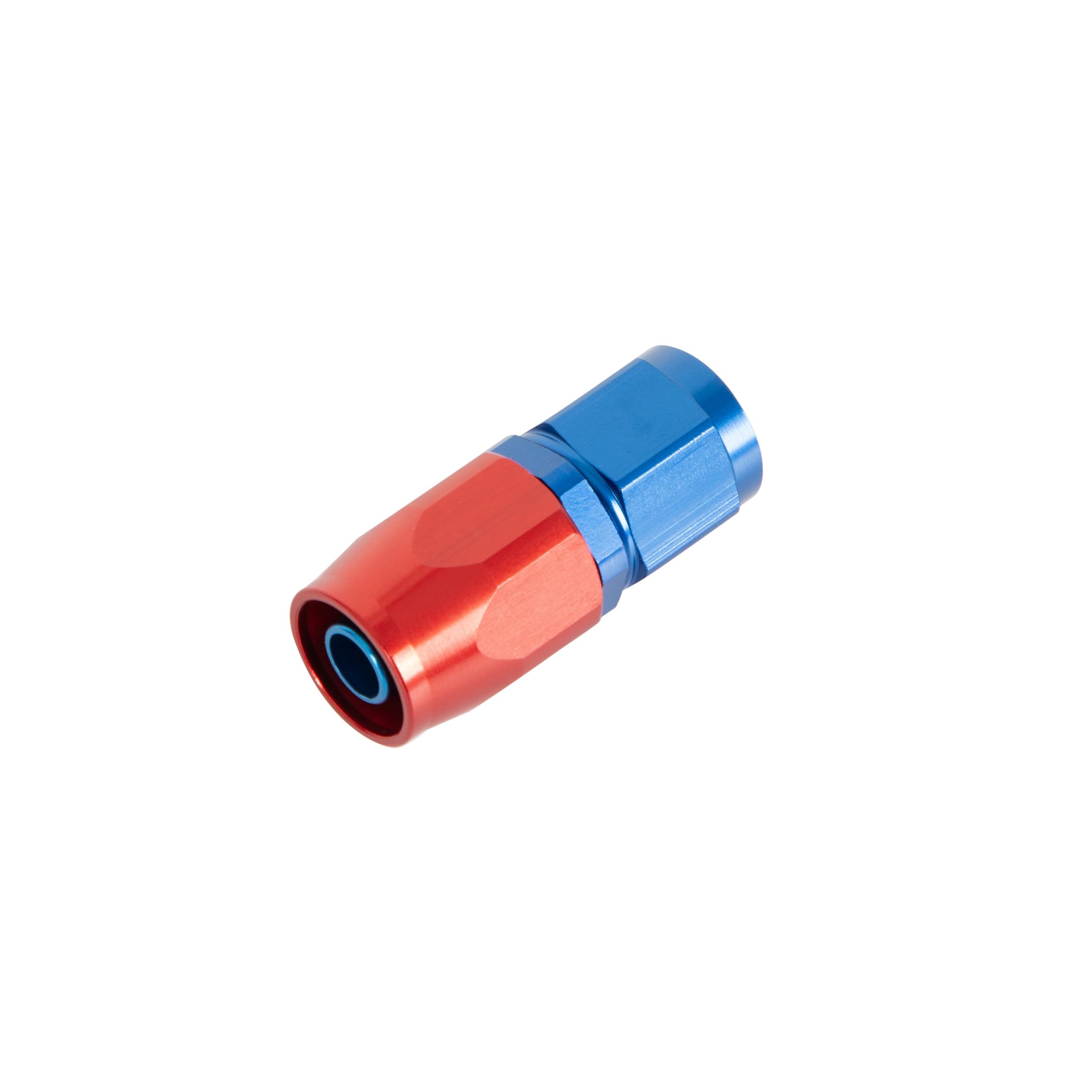 Earl's Straight Swivel-Seal® Hose End -6 AN - Red/Blue - Clamshell Package 800106ERLP