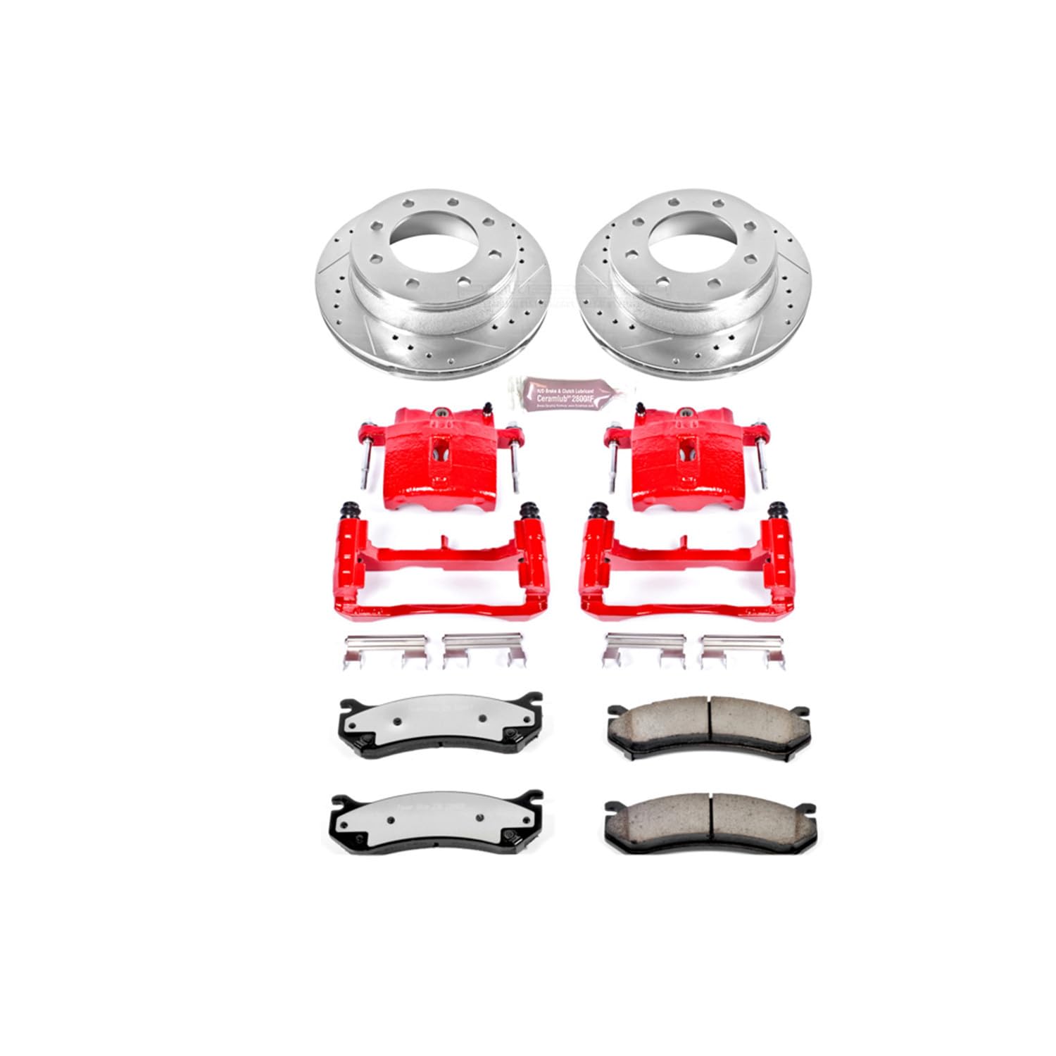 Rear Z36 Truck and Tow Brake Kit with Power Stop KC2036A-36 Calipers