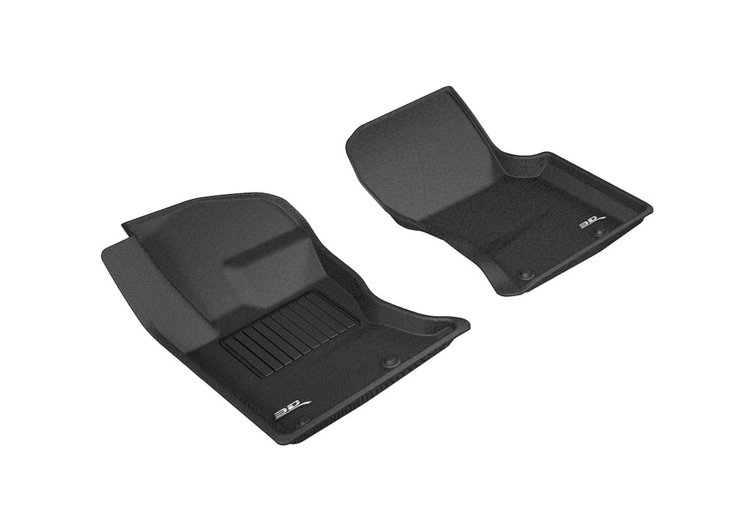 Kagu Floor Mat 3D MAXpider Custom Fit (Black) Compatible with Jaguar F-Pace 2017-2026 / Land Rover Range Rover Velar 2018-2026 - Front Row