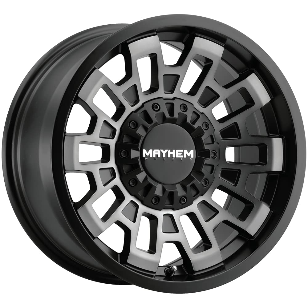 Cortex 8113 Mayhem 8113-2997TM Matte Black W/Machined Dart Tint 20X9 5-139.7/5-150 0mm 110mm