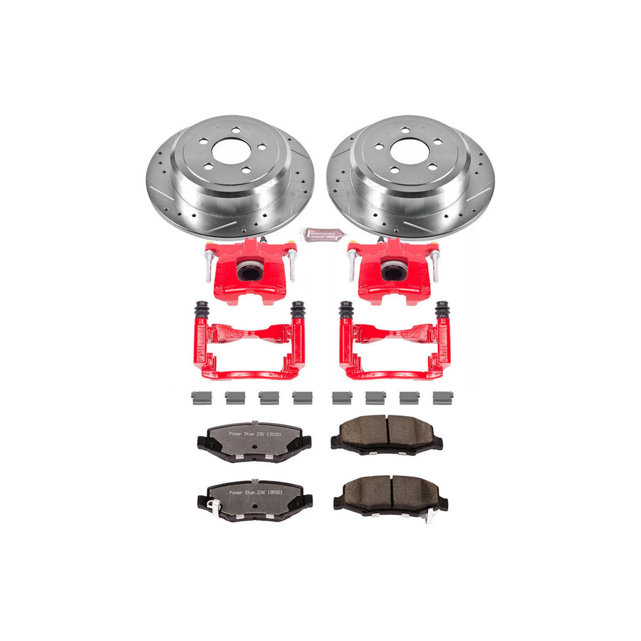 Power Stop Rear KC3046A-36 Z36 Truck and Tow Brake Kit with Calipers For Dodge Nitro 2007-2011, Jeep Liberty 2008-2012 [Model Specific]