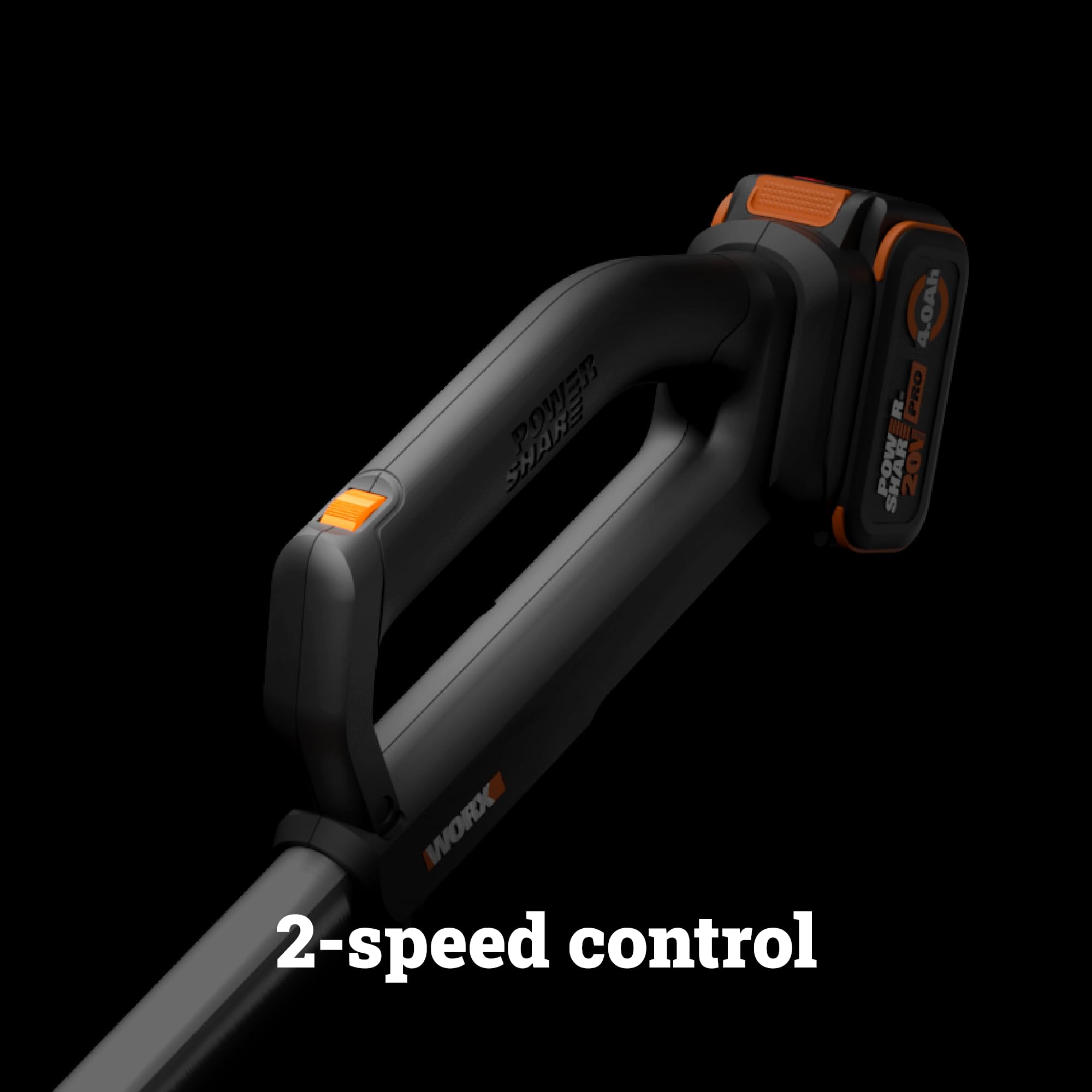 Cordless WORX Nitro Leaf Blower, Electric Blower with 410 CFM & 130 MPH, Blowers for Lawn Care with 3.8 Lbs, 4.0 Ah Battery & Charger Included, WG543