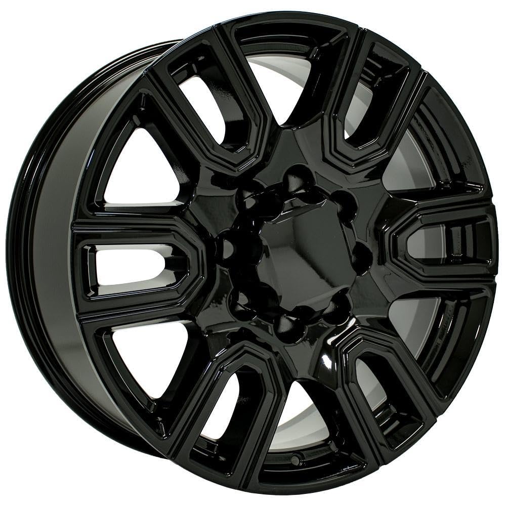 20" Replica Wheel Cv96B OE Wheels Fits Gmc Sierra 2500/3500 20X8.5 Gloss Black Wheel