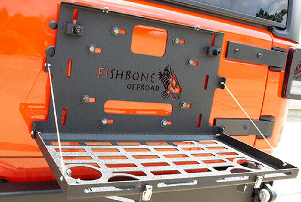 Wrangler JK 2007-18 Tailgate Table Black Powder Coat