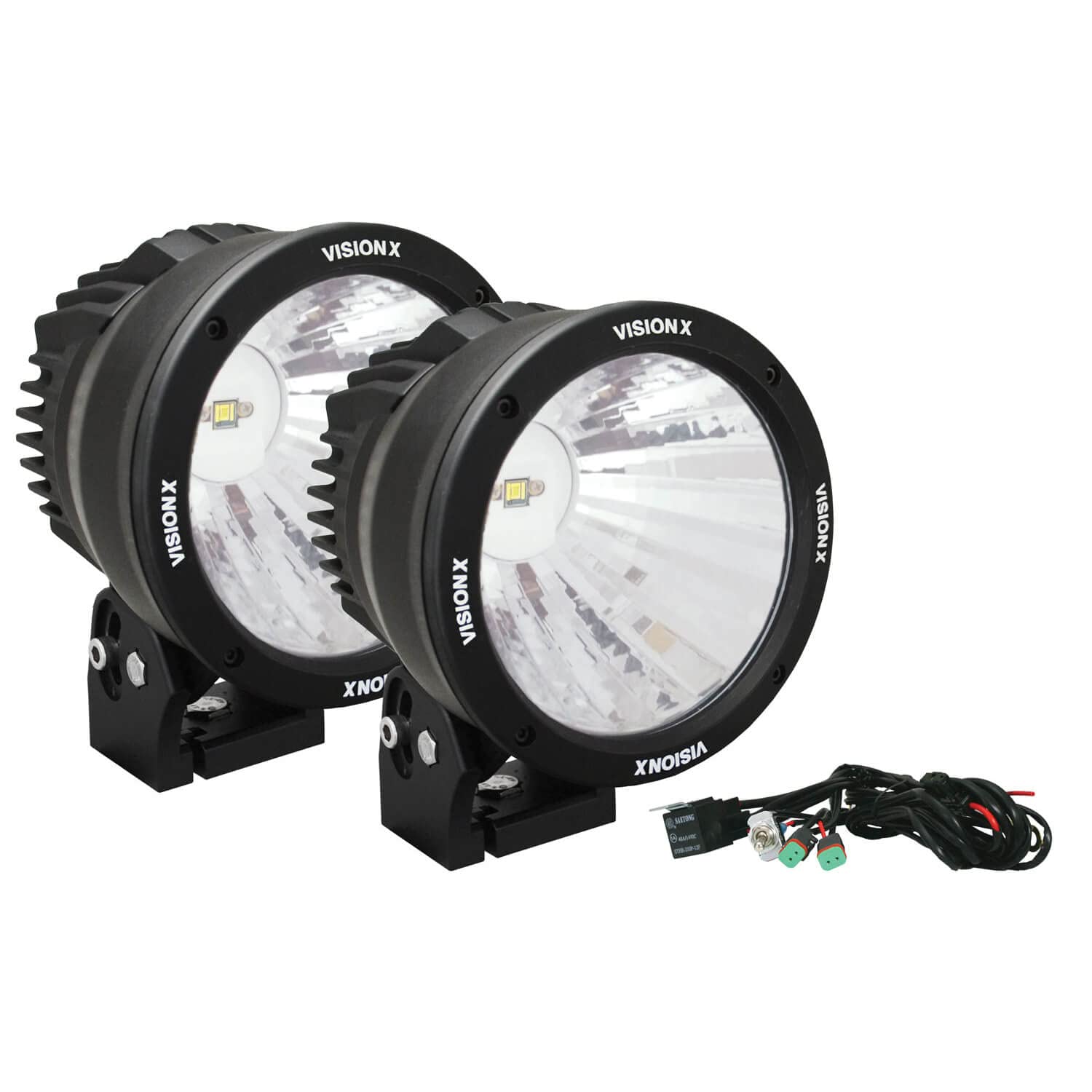 6.7" Cannon Vision X Lighting (CTL-CPZ620KIT) 1, 50W LED, Emark Approved, 20 Degree Narrow, Light Kit, Black