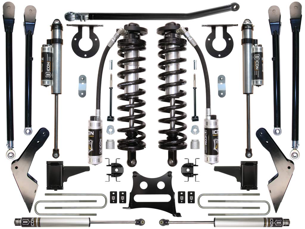 Stage 5 Coilover Conversion System, ICON 4-5.5" Lift Compatible with 2005-2010 Ford F250/F350, K63115